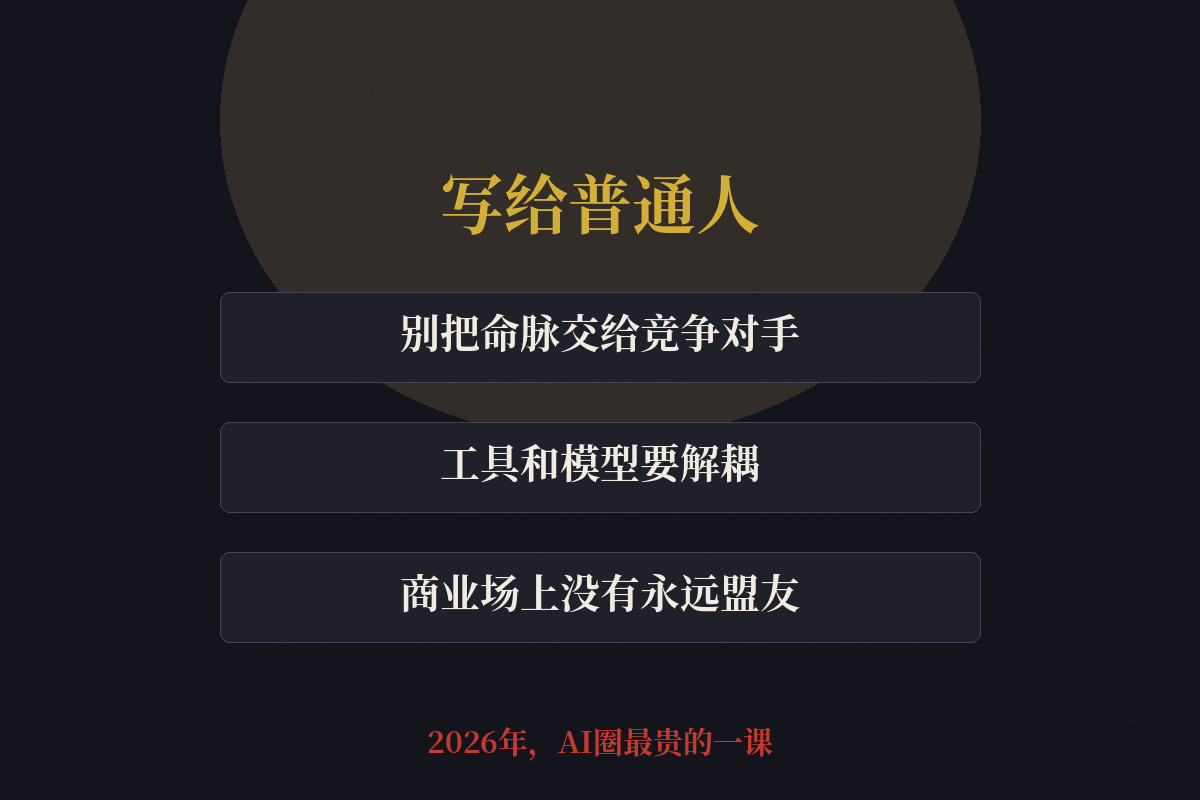 写给普通人